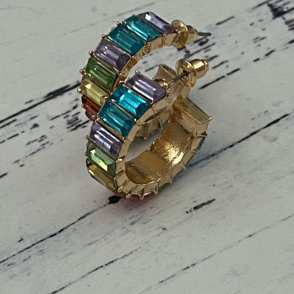 Colorful crystal earrings & rings - Picture 10 of 10